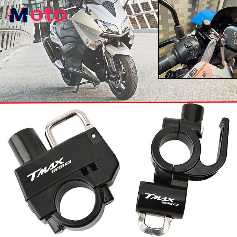 For TMAX-560 Techmax TMAX560 TAMX 560 tmax 2020-2024 High quality Motorcycle CNC Accessories CNC Helmet Lock Anti-Theft Helmet