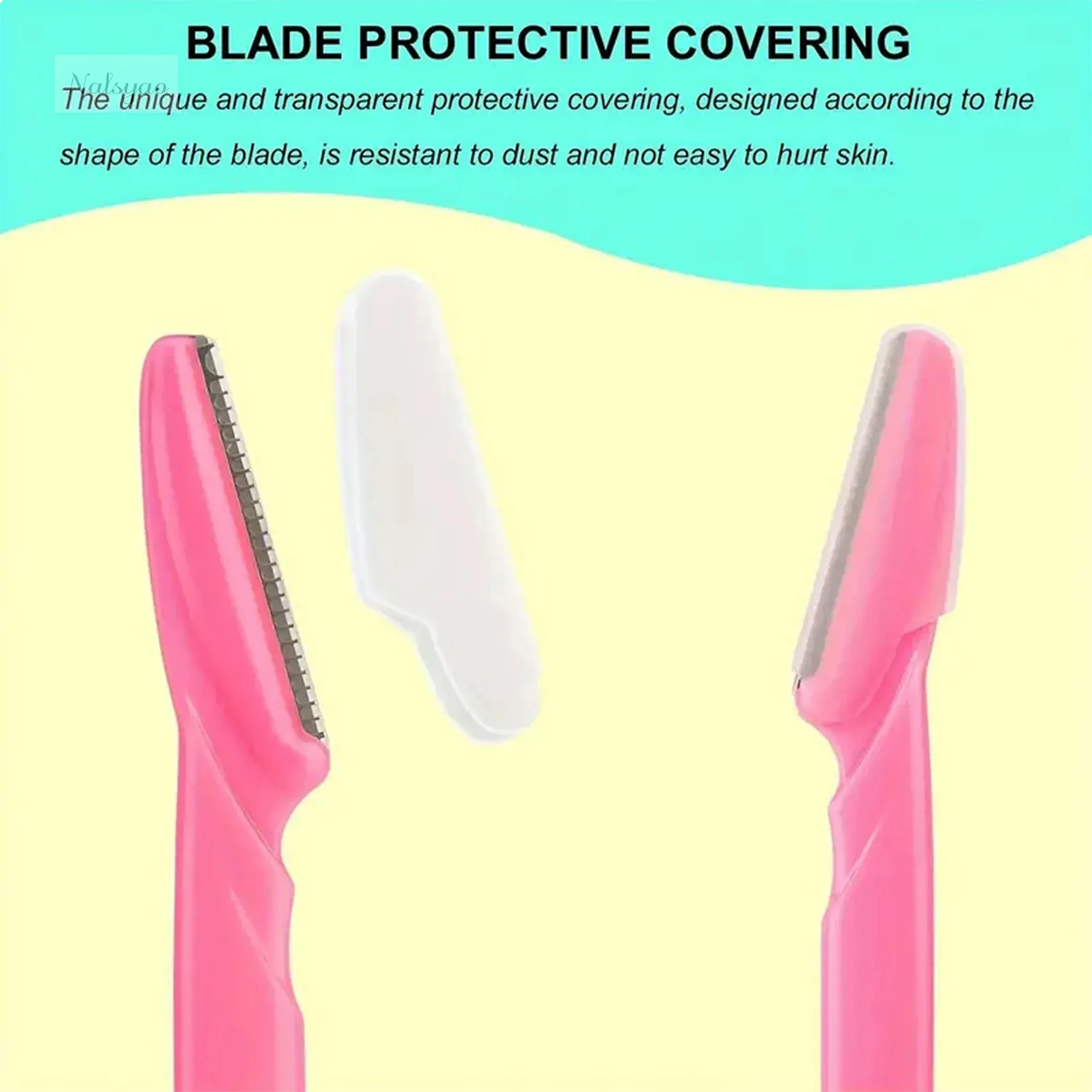 5/10/30/40pcs Brow and Face Trimmer for Women Men, Eyebrow Hair Shaver with Protective Cover, Safe