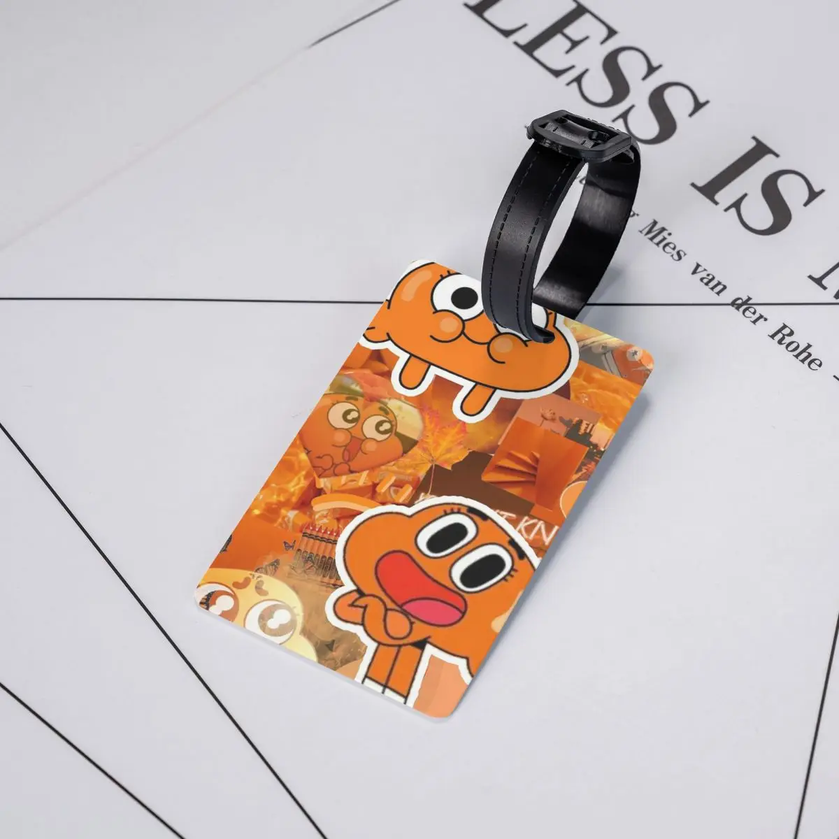 

Darwin Watterson The Amazing World Of Gumball Anime Luggage Tags Suitcase Travel Baggage Boarding Tag Label Holder ID Name