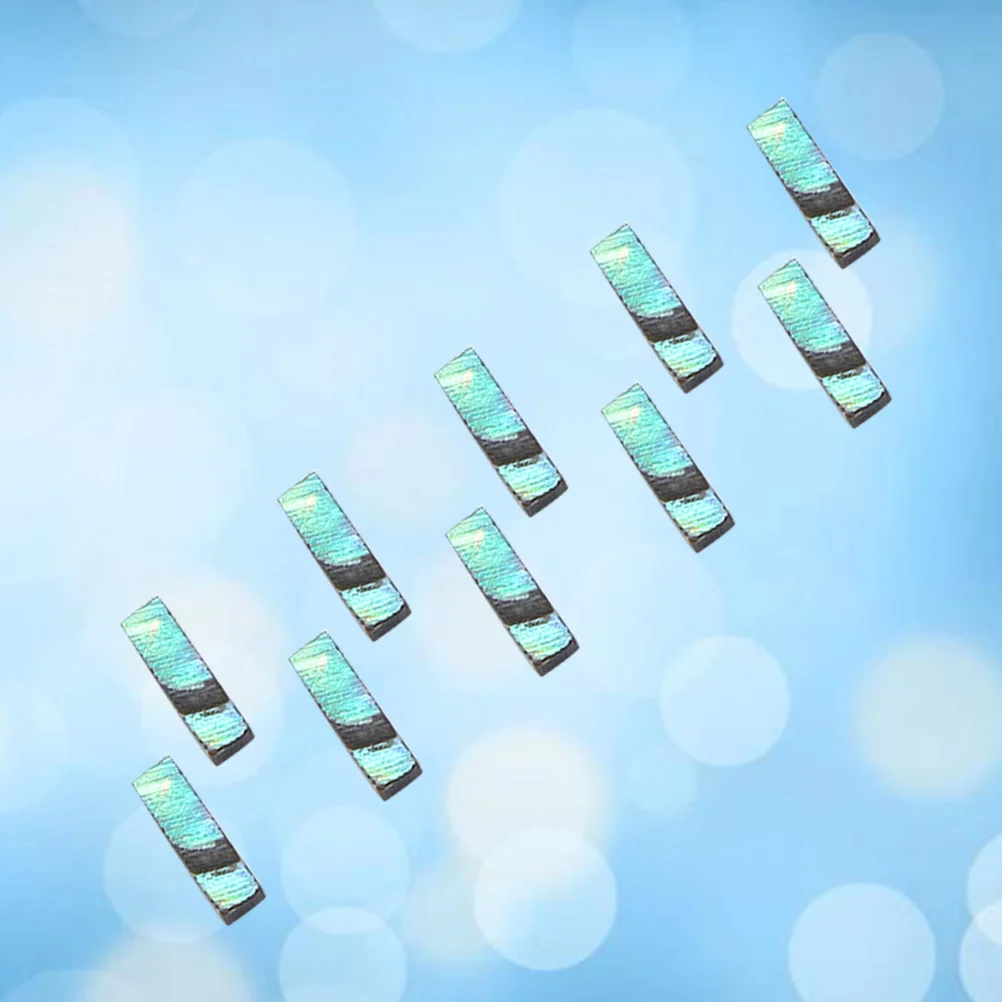 

10Pcs Green Abalone Shell Guitar Fingerboard Markers Durable Thick DIY Guitar Decoration Thin Fingerboard Inlay Plate