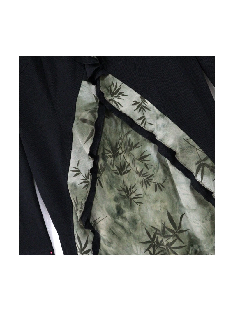 

Женская одежда больших размеров Easter Sister, коллекция Весна 2026, с эффектом тай-дай, вышивкой, стройнящая, имитация двух предметов, модель Me Sensation