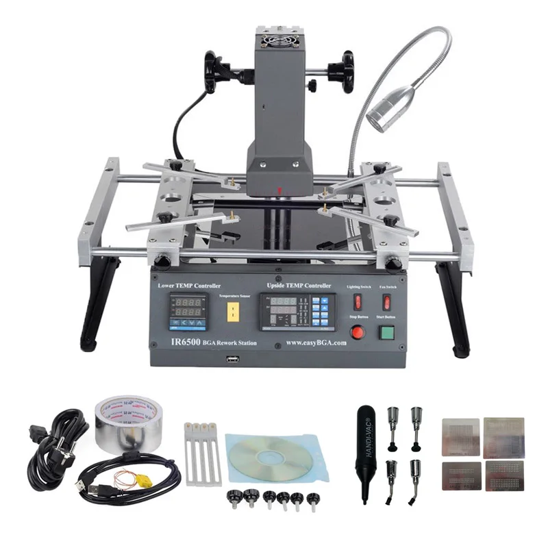 ACHI IR6500 Infrared BGA Rework Station IR 6500 for Phone Motherboard Chip PCB Welding Machine Repair with  Tools