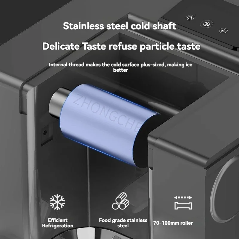 ماكينة ندفة الثلج التجارية بقوة 220 فولت، ماكينة صنع آيس كريم صيفية ثلجية صغيرة لشاي الحليب