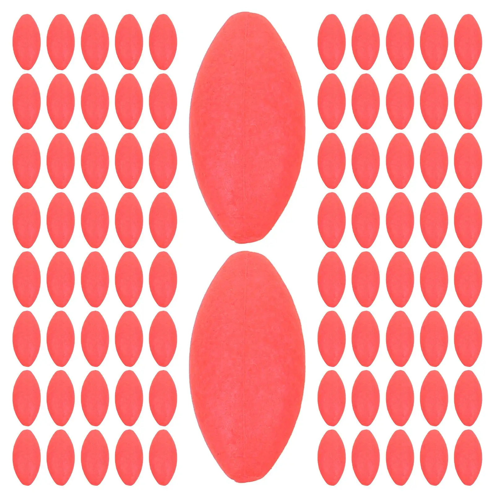

200pcs Red Set Night Tail Fishing Float Amplifier Plastic Beads Accessories Fishing Accessories Pole