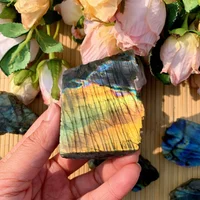 50g/100g/200g Blue Labradorite Slab,Raw stones labradorite jewelry diy,crystal Gift,Great Flash Polished Stone Slice Ideal Gift 2