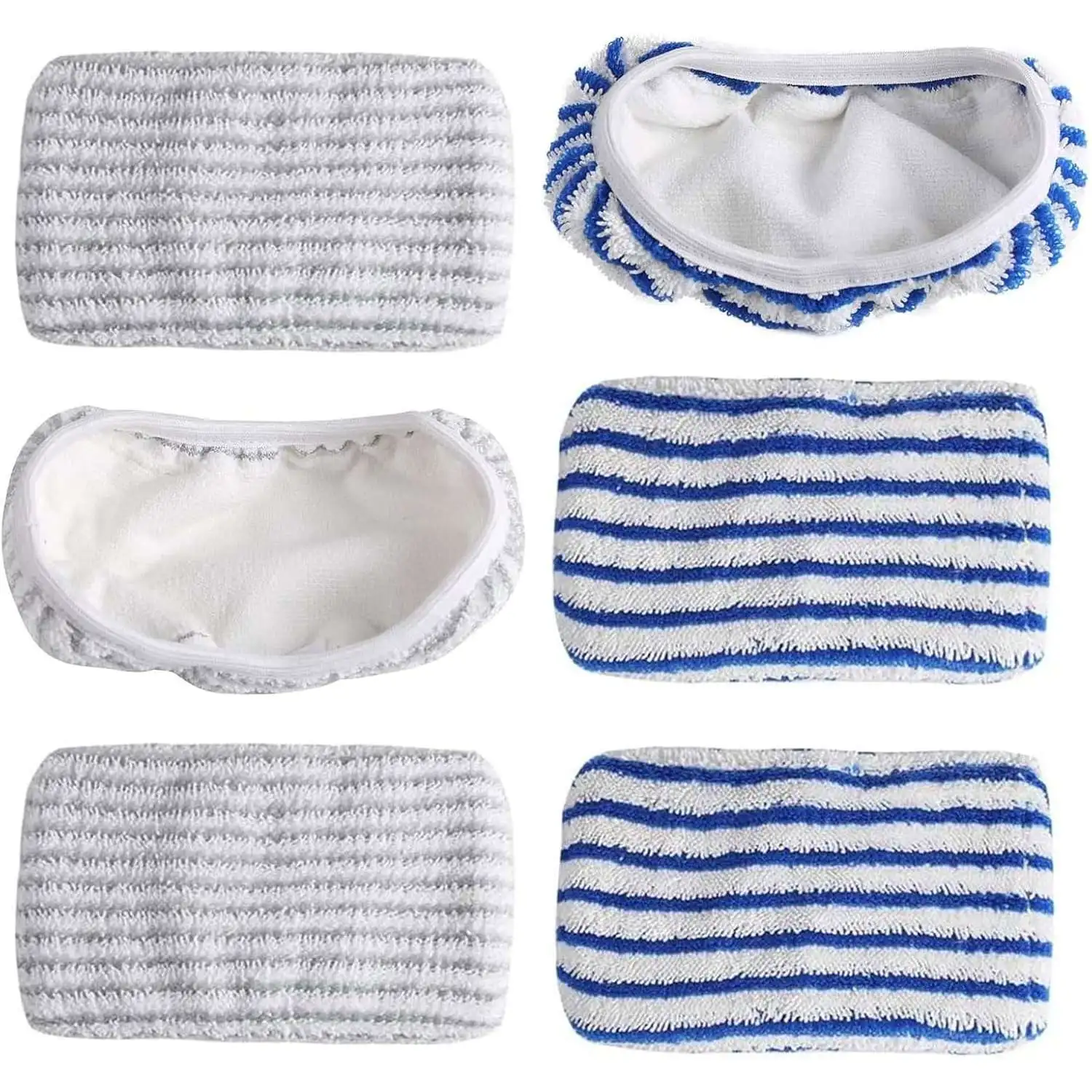 Almohadillas de fregona para Rowenta Clean & Steam ZR850002 ZR005801 ZR005804 RY7/RY8, paños de microfibra para limpiar y frotar suelos
