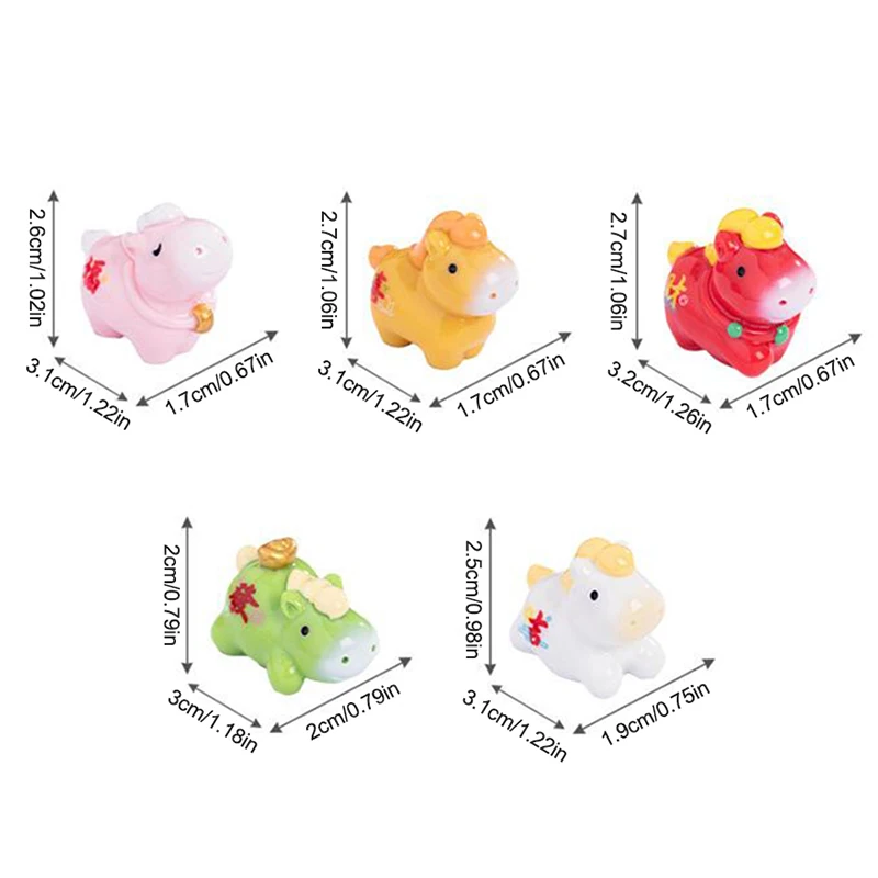 2026 الحصان سنة مصغرة الحلي زودياك الكرتون محظوظ المهر DIY بها بنفسك سيارة الديكور مهرجان الربيع مكتب سطح المكتب ديكور الحلي #3