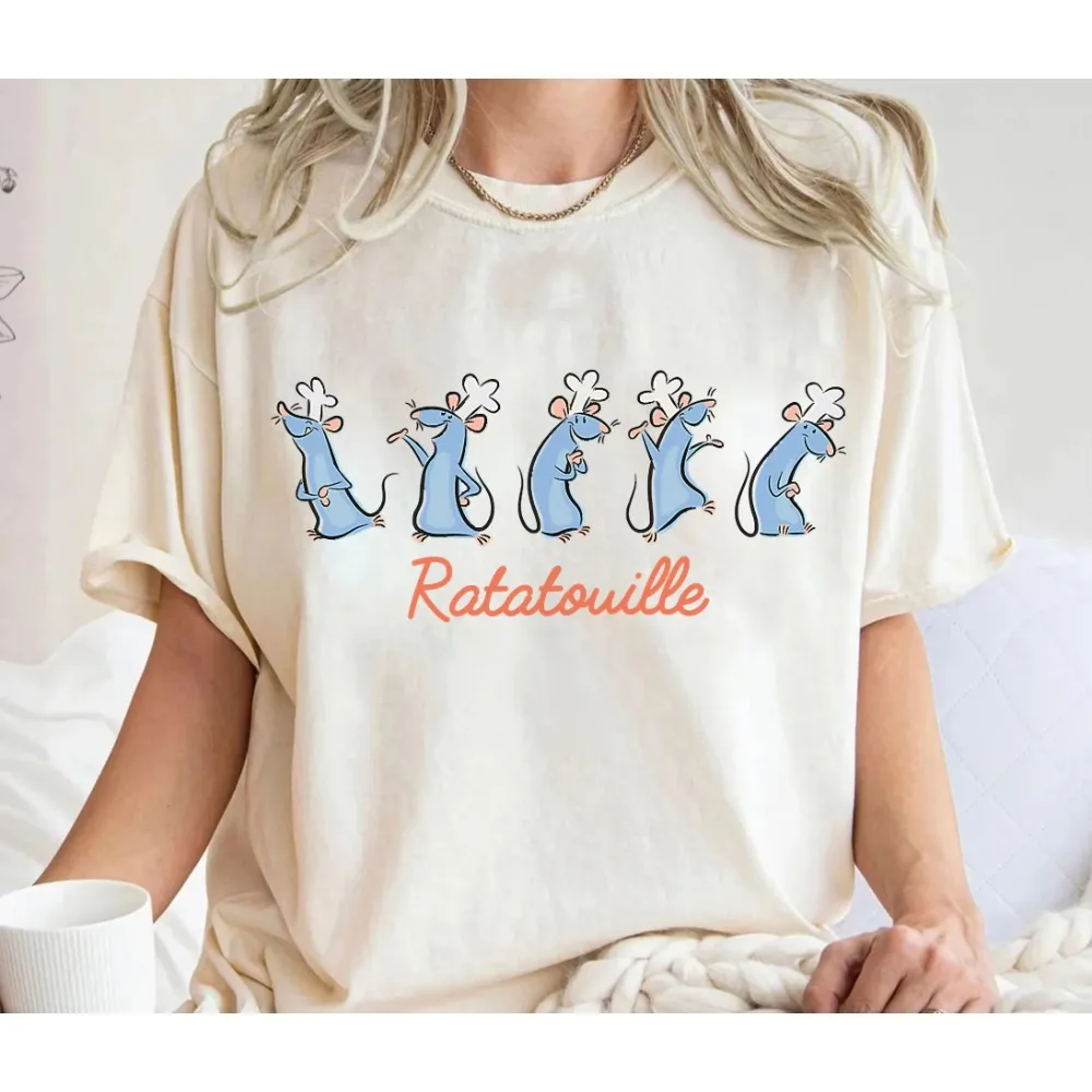 ديزني راتاتوي عواطف ريمي تي شيرت الشيف ريمي قميص ديزني لاند الأسرة مطابقة التي شيرت المملكة السحرية WDW Epcot موضوع بارك #1