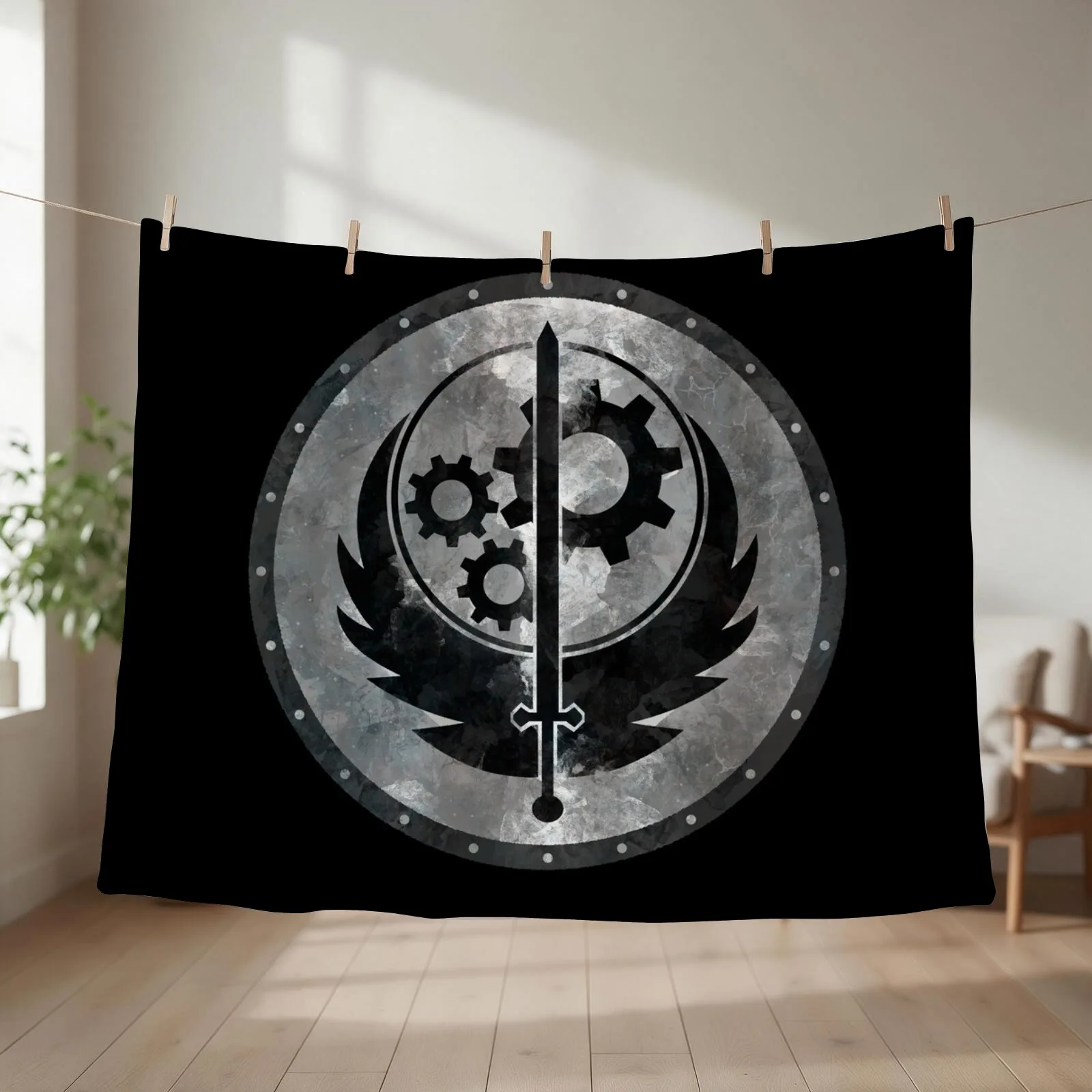 Steel Brothers Throw Blanket couch cozy soft plush fuzzy picnic outdoor blanket
