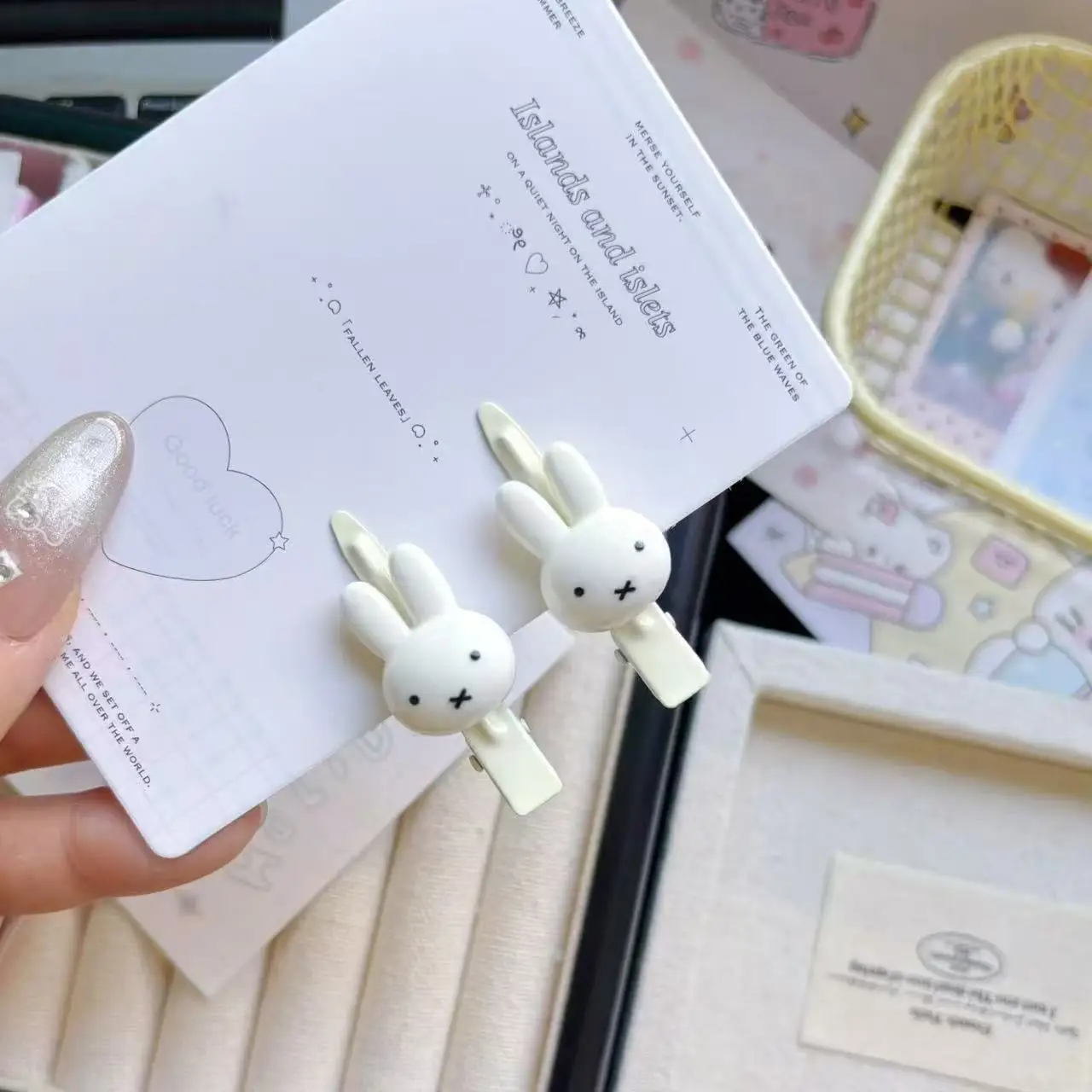 Miffy Rabbit Duck‑bill Hair Clips Kawaii Cartoon Bunny Alligator Hairpin Sweet Girls Bangs Side Hair Barrettes Hair Accessories