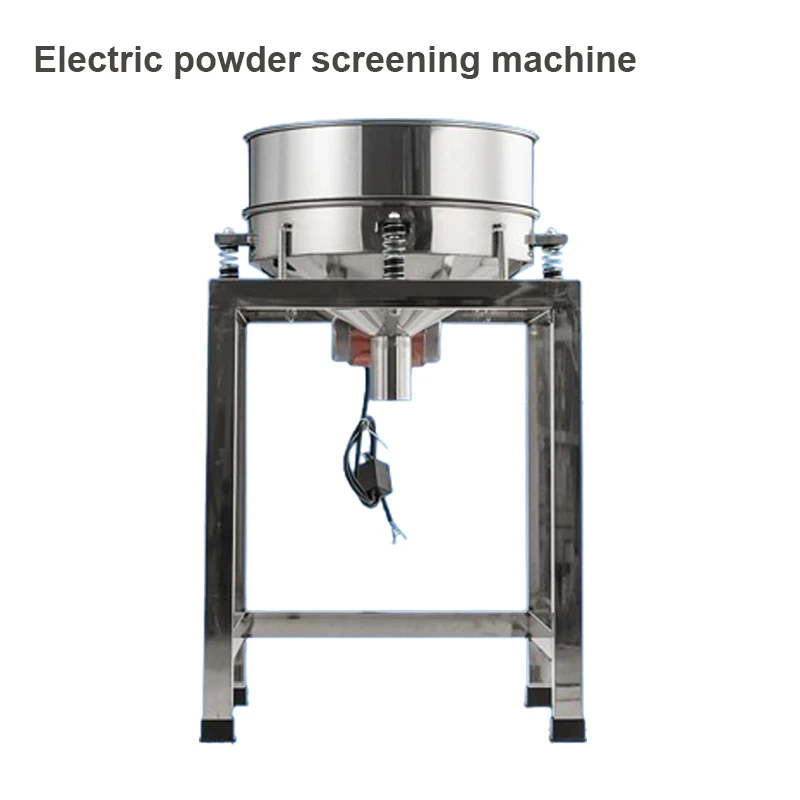 40CM Diameter Stainless Steel Powder Vibrating Sieve Electric Screen Shaker Machine For Powder And Grain 110V/220V