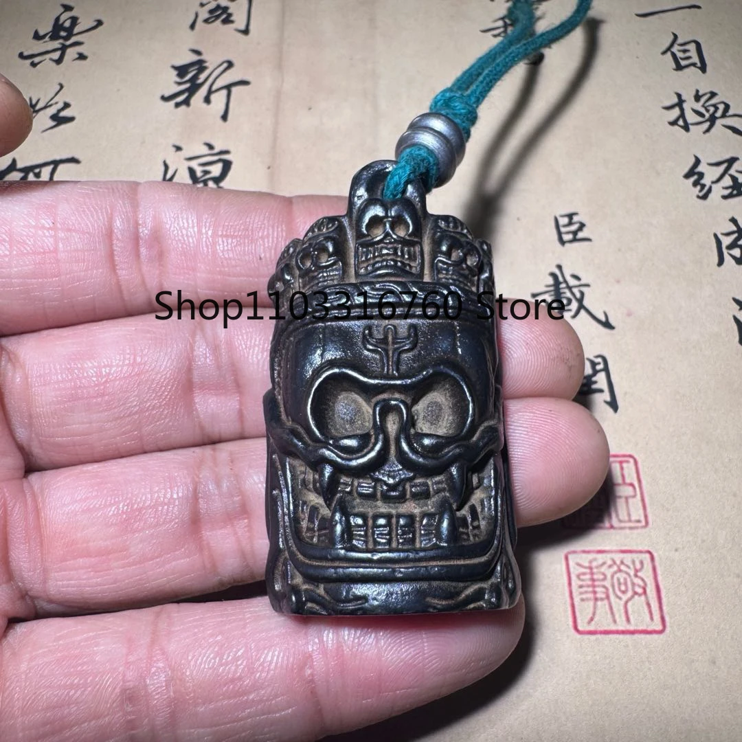 Iron Sculpture Skull Pendant Pendant Tibetan Wenwan Vajra Pestle Tibetan Tie Jiao Corpse Dolin Pestle Pendant