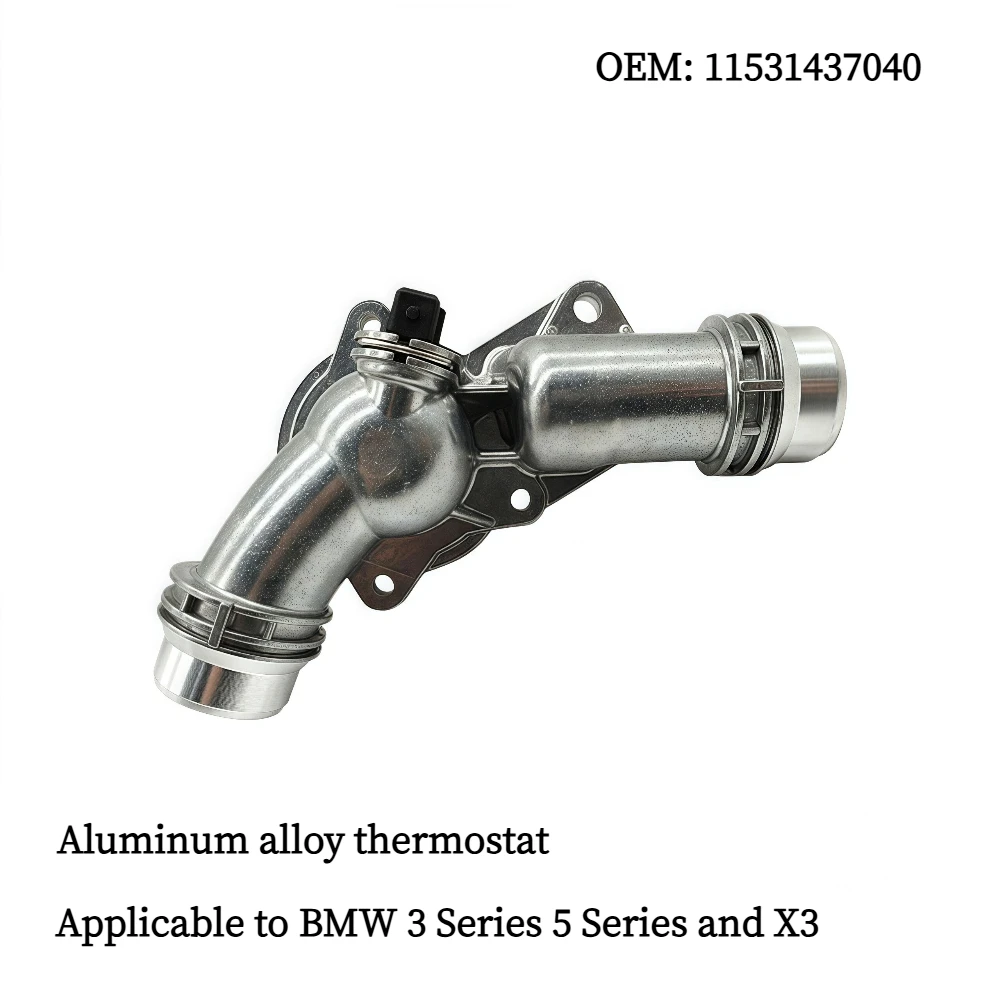 

11531437040 Aluminum Alloy Thermostat - Suitable For BMW X5 X3 330I 525I 530i M54 And E60 Automotive Engine Coolant Thermostat