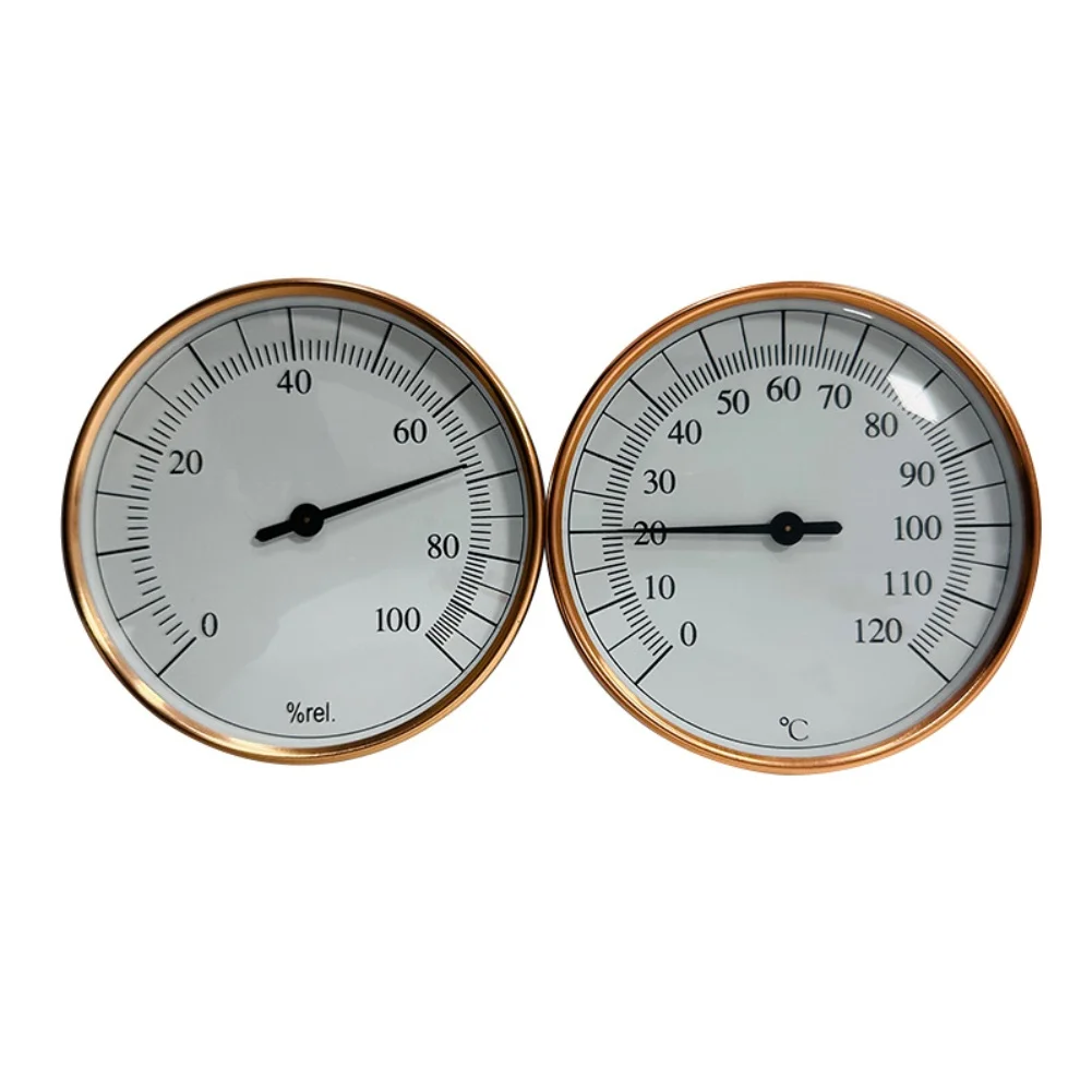 

Wall-Mounted Hygrometer Thermometer 10*2cm High Temperature Resistant For Sauna/Steam Room Home Humidity Thermometer