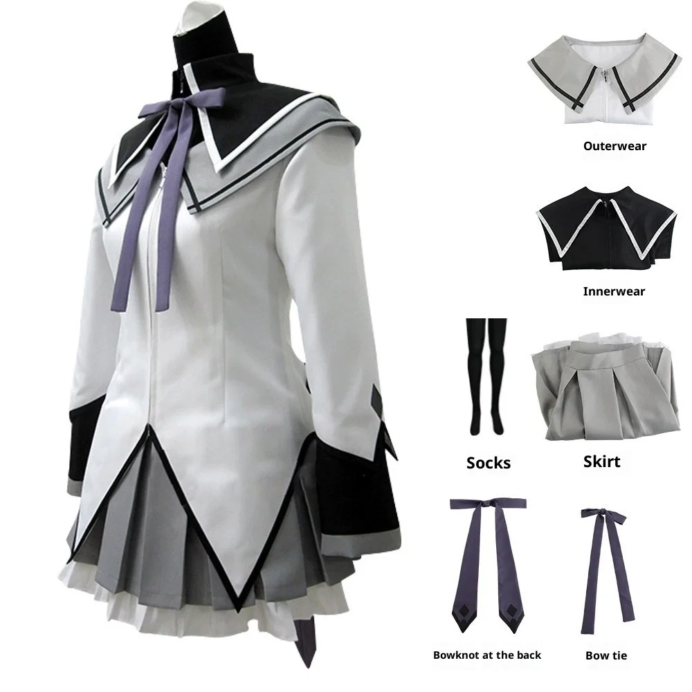 Puella Magi Madoka Magica Madoka Kaname Homura Akemi Cosplay Kostüm Frauen Kampf Outfit Komplettes Set Anime Charakter Party Trend