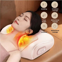 Neck Massage Pillow Hot Compress RelaxationPortable Cervical Massager Waist Back Shoulder Shiatsu Kneaded Multifunctional Massag