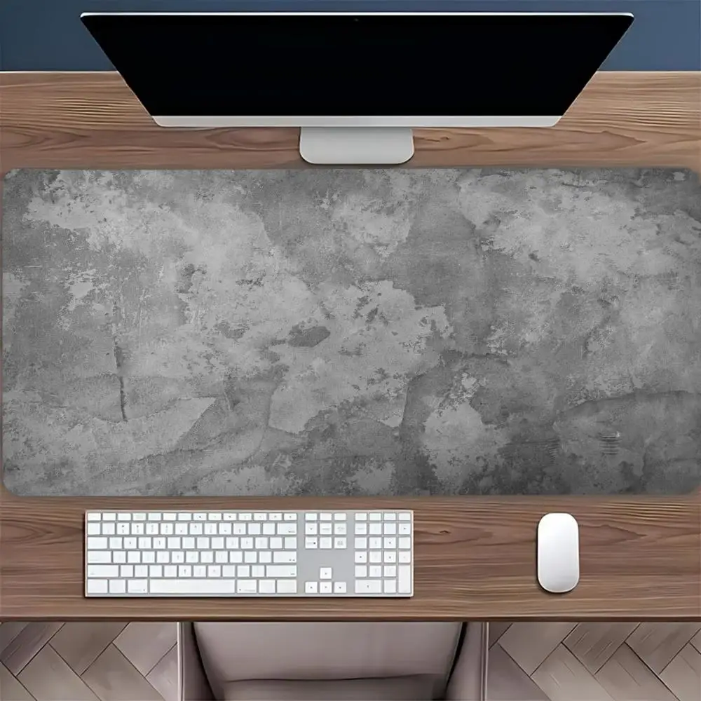 Extra Large Gaming Mouse Pad,gray Abstract Artwork, Non-slip Rubber,precision Lock Edges, Perfect for Office and Gaming Settings