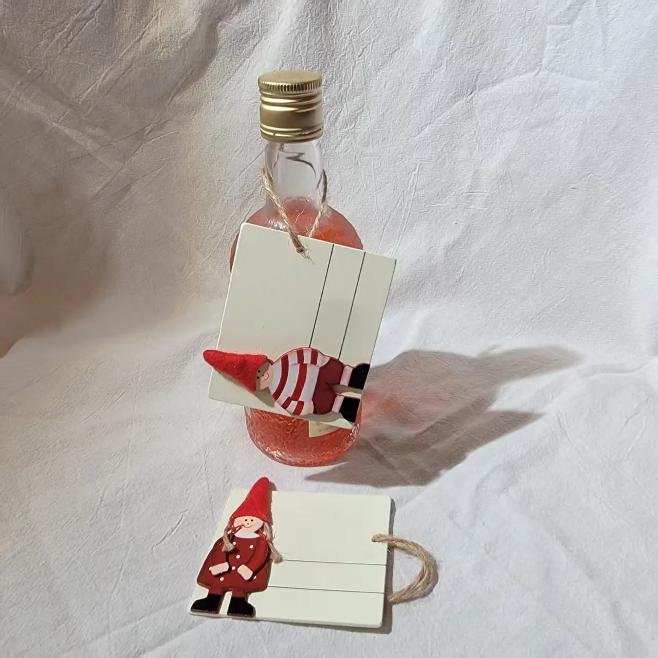 2 stks/set Grillige schattige kerstkabouter cadeaukaartjes voor vakantiecadeaus - voeg charme toe aan uw huidige verpakking