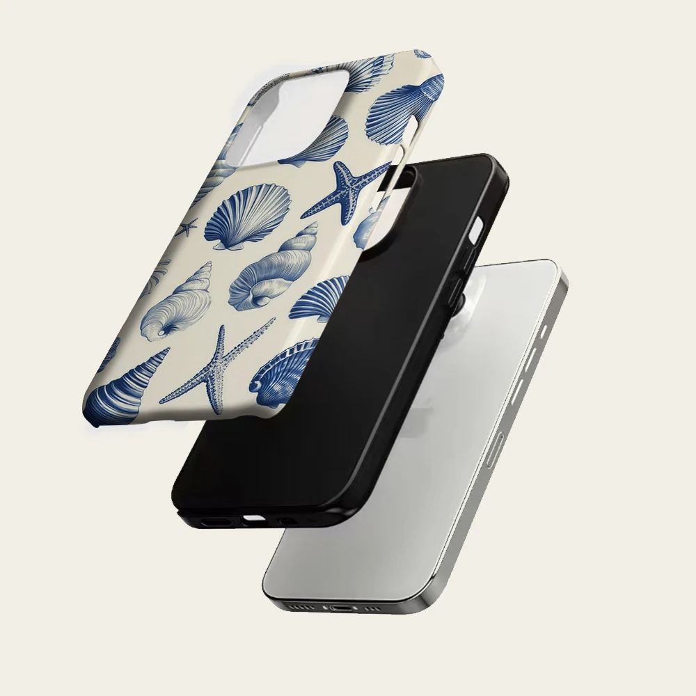 كريم البحرية شل آيفون 17 يجب أن يكون لحالة الهاتف المغناطيسي آيفون 17 16 15 14 13 برو ماكس زائد حافظة صعبة واحدة مزدوجة الطبقة