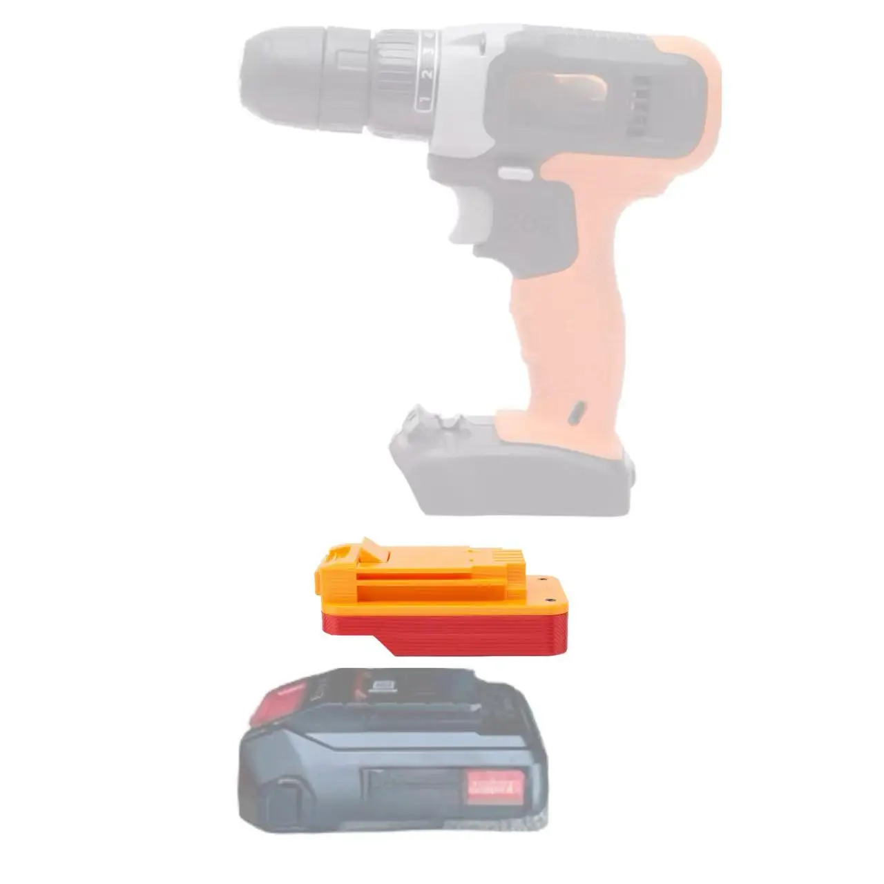 

Адаптер аккумулятора-конвертера для Ozito для Ein-hell, литиевый преобразователь 18 В в Black Decker Power, бесщеточные инструменты 20 В (только адаптер)