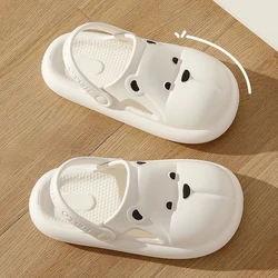 Shoes for Women 2024 Kawaii Cute Woman Slippers Round Toe Animal Cartoon Sandals Anime Slides Home Men Summer Mules House Indoor