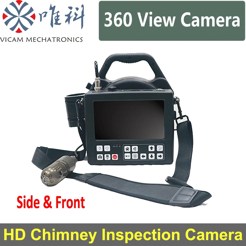 New HD Chimney Inspection Camera With 45mm Dual Lens 360 Degree Rotation Camera Head