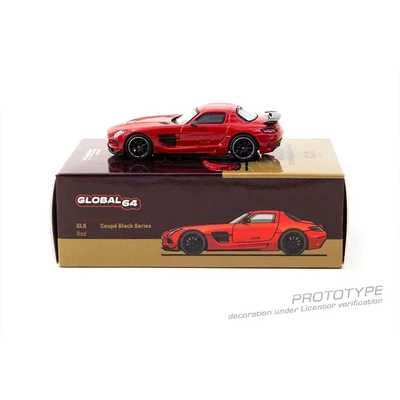 

Tarmac Works 1:64 SLS Coupe Black Series China Special Edition Diecast Diorama Car Model Collection Miniature TW