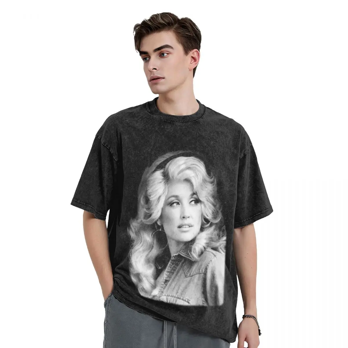 

Dolly_ Parton_ Vintage T-Shirt summer tops cheap stuff mens fashion