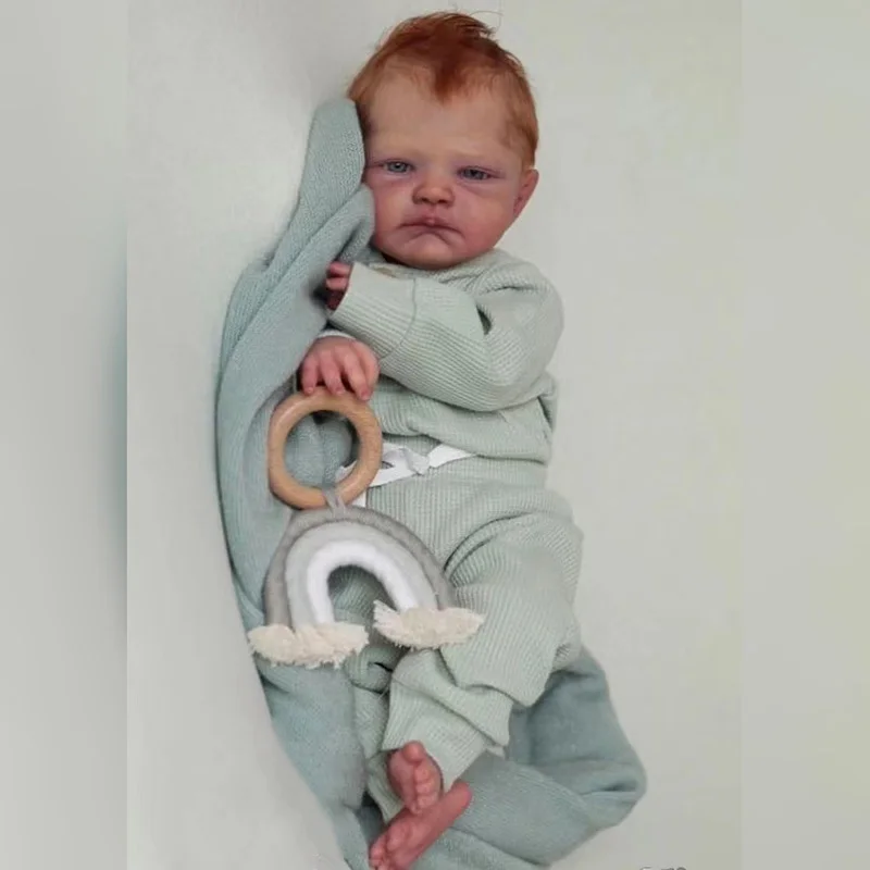 NPK 20 นิ้วทารกแรกเกิด Reborn ตุ๊กตาชุดเด็กสิงหาคมเหมือนจริง Soft Touch สีสดตุ๊กตาที่ยังไม่เสร็จอะไหล่