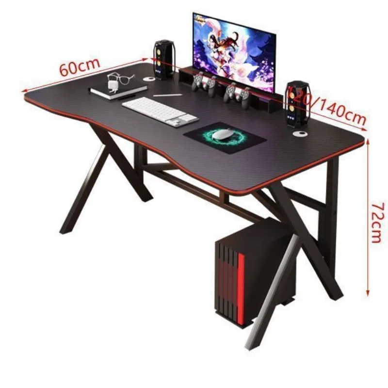 Rectangular Desktop Computer Desk, Simple Modern Small Bedside Study Table for Home Bedroom Multipurpose Workbench