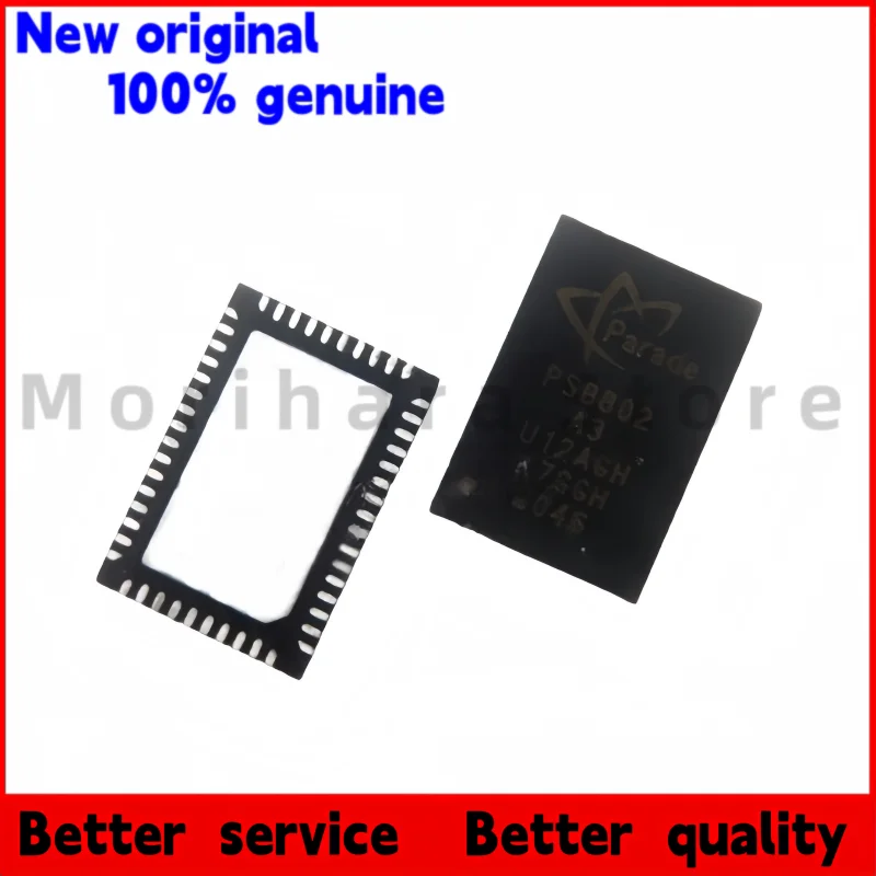 100% جديد PS8802-A3 QFN52 PS8802 A3 شرائح PS8802QFN52GTR-A3 PS8802-A2 غلاف بلاستيكي أسود