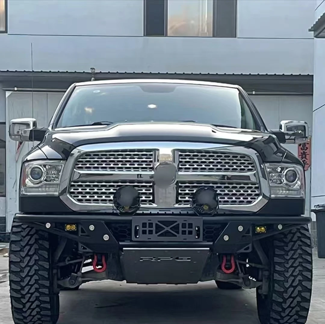 

2013-2017 For Ram Tyrant Front Bumper Stylish Off-Road Bumper Safe Impact-Resistant Protection Damage-Free Installation Auto