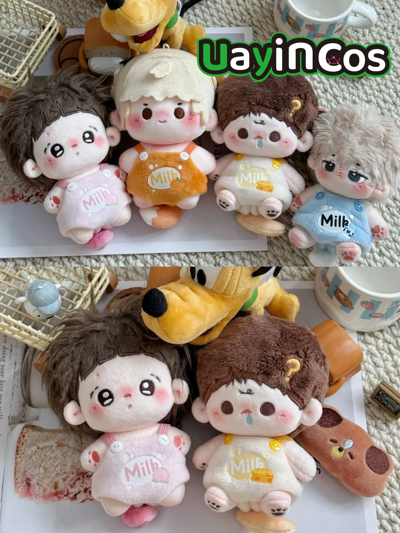 

В наличии: Костюм для куклы 10 см (милк-бокс), одежда для кукол-зверюшек (лиса, собака, кролик), шапка, штаны, хвост, шнурок, мультяшный наряд, для плюшевых игрушек и кукол.