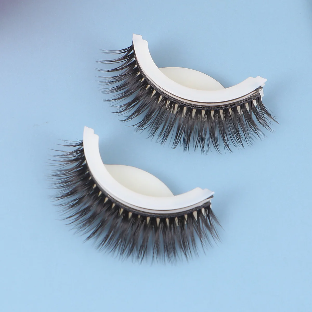 3D False Eyelashes Reusable Natural Fiber Lashes Thick Soft For Party Wedding Daily Wear Long-Lasting Makeup Extension