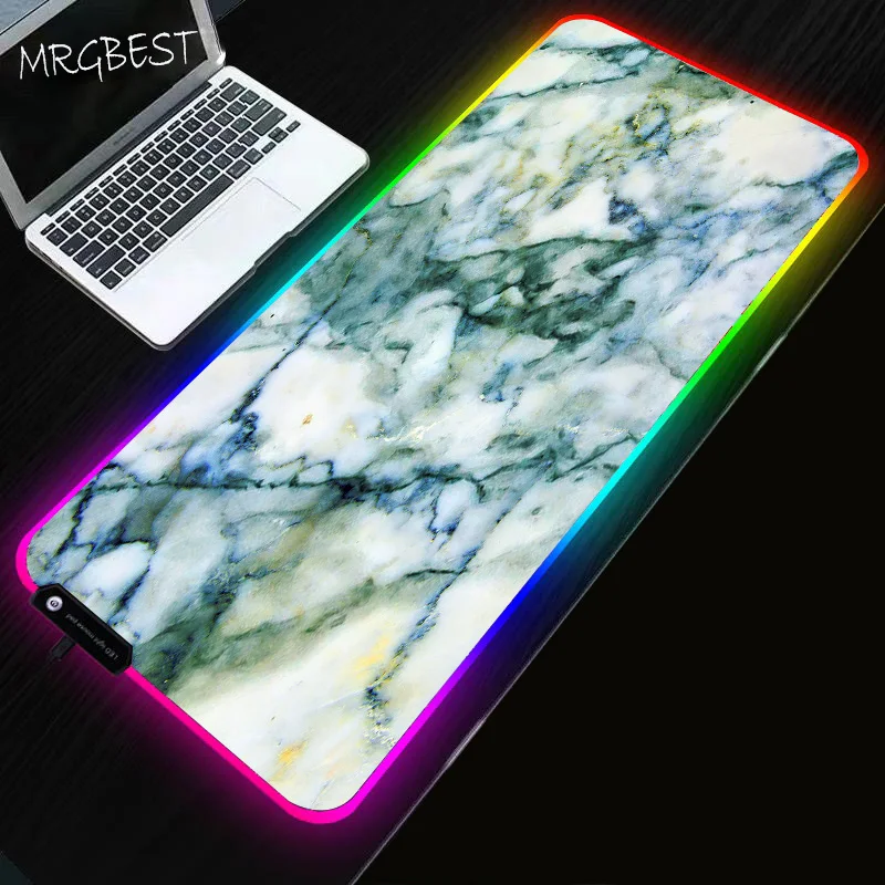 

Gaming Pad Cyan Marble Table Mat Pad for Mouse Accessories for Pc Mouse Rug Desk Protector Carpet Big Mousepepad Keyboard Pad