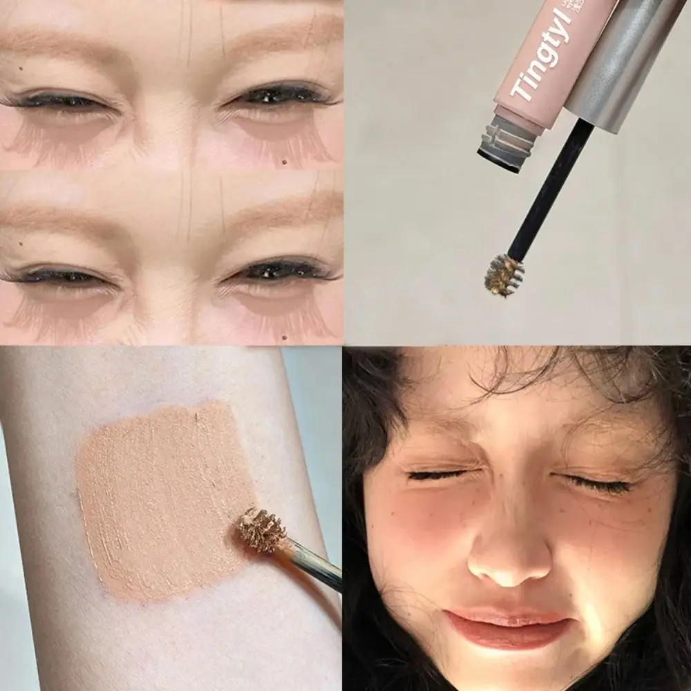 새로운 방수 눈썹 염료 크림 오랫동안 지속되는 빠른 건조 눈썹 젤 천연 땀 방지 눈썹 마스카라 여성 소녀