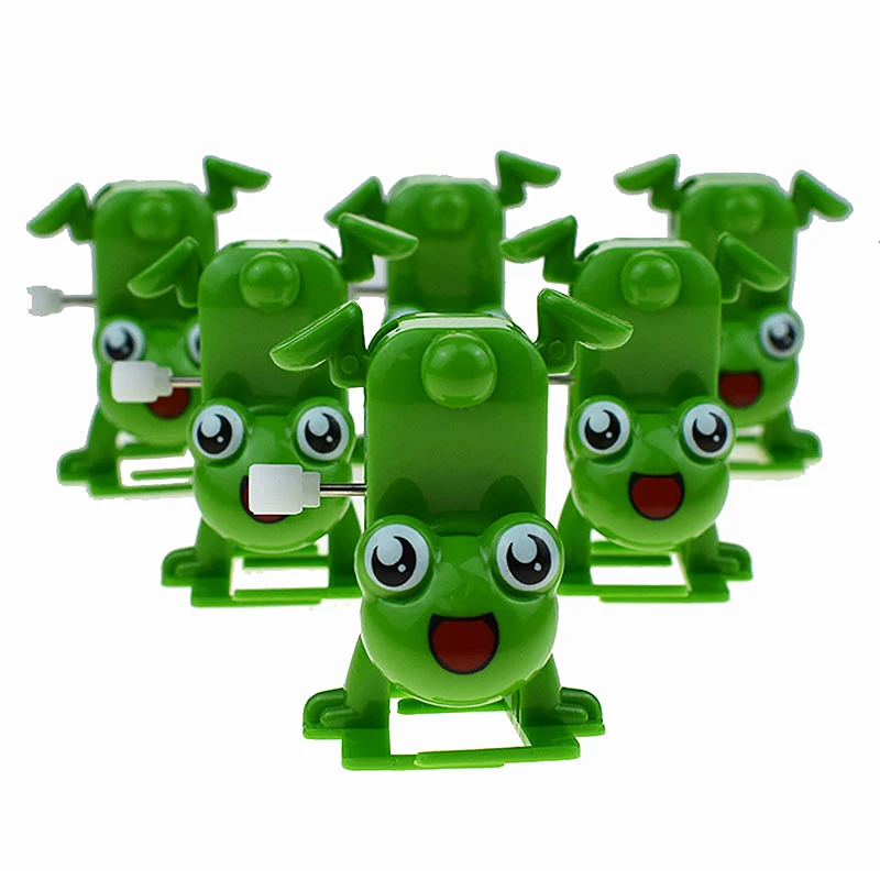 Cute Frog Handstand Walking Clockwork Toy Wind Up Toy Child Interactive Playing Toy For Kid Party Favors