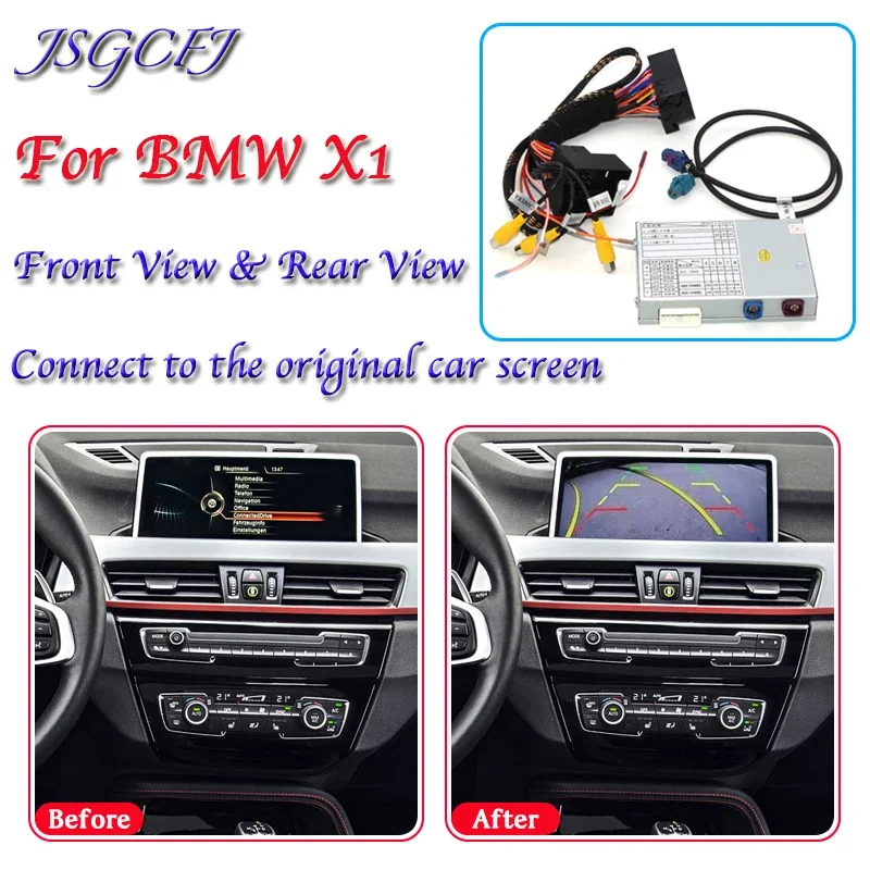 For BMW X1 E84 F48 2009~2021 Rear View Camera Decoder Original Upgrade CIC NBT EVO System Screen Monitor  Backup Camera Adapter