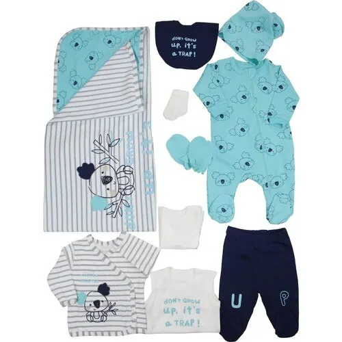 

Baby Girl Boy Babies Newborn Clothing 10-pcs Hospital Outlet Custom Fabric Antibacterial Babies Healthy Safe Outfit Sets Dresses