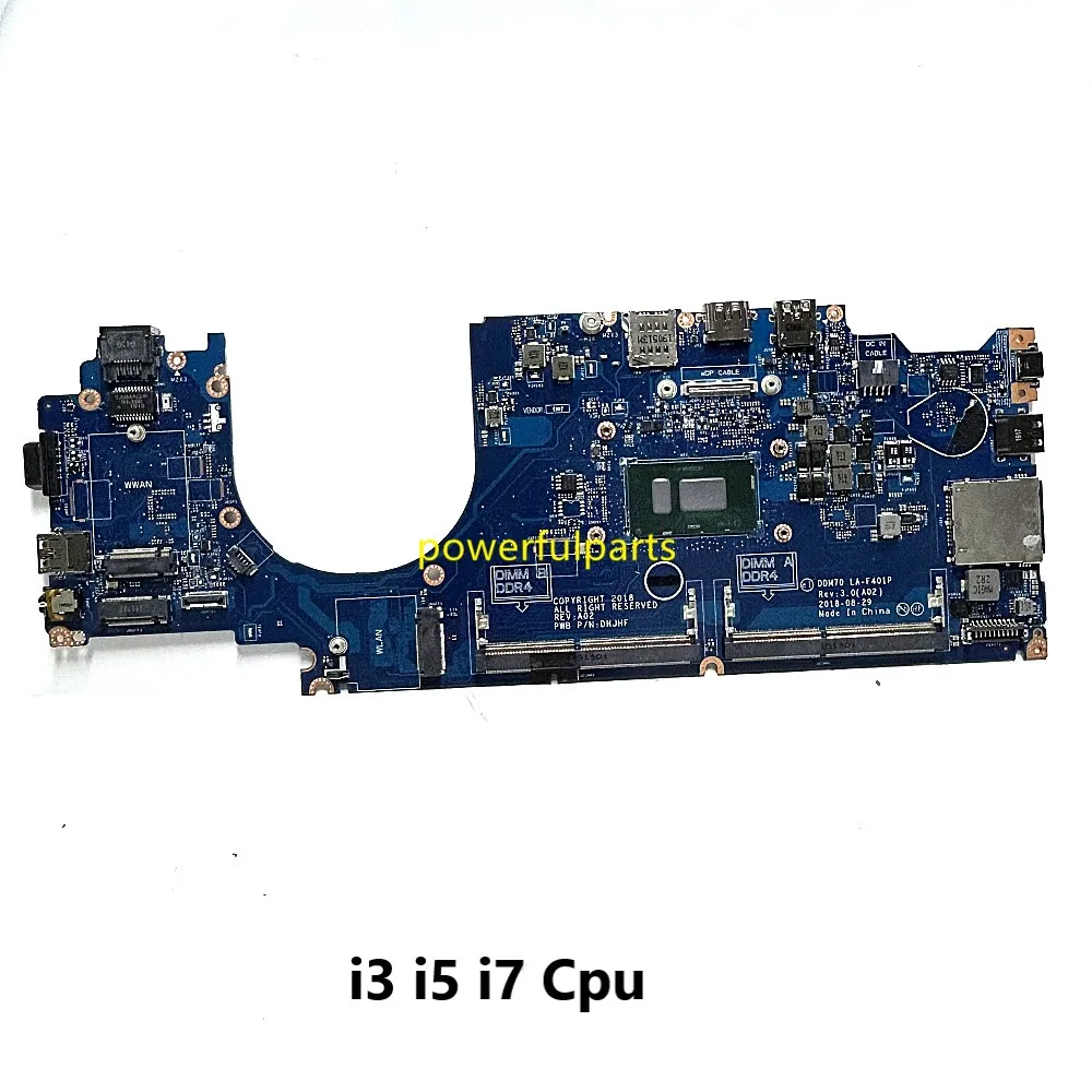 Placa base para Dell Latitude Series, 14 ", 5490, E5490, DDM70, LA-F401P, i3, i5, 01Y8DP, 08, KNTW, 0M71FV, 0P7RFR, 0C08DH, 0X08DH, funciona bien