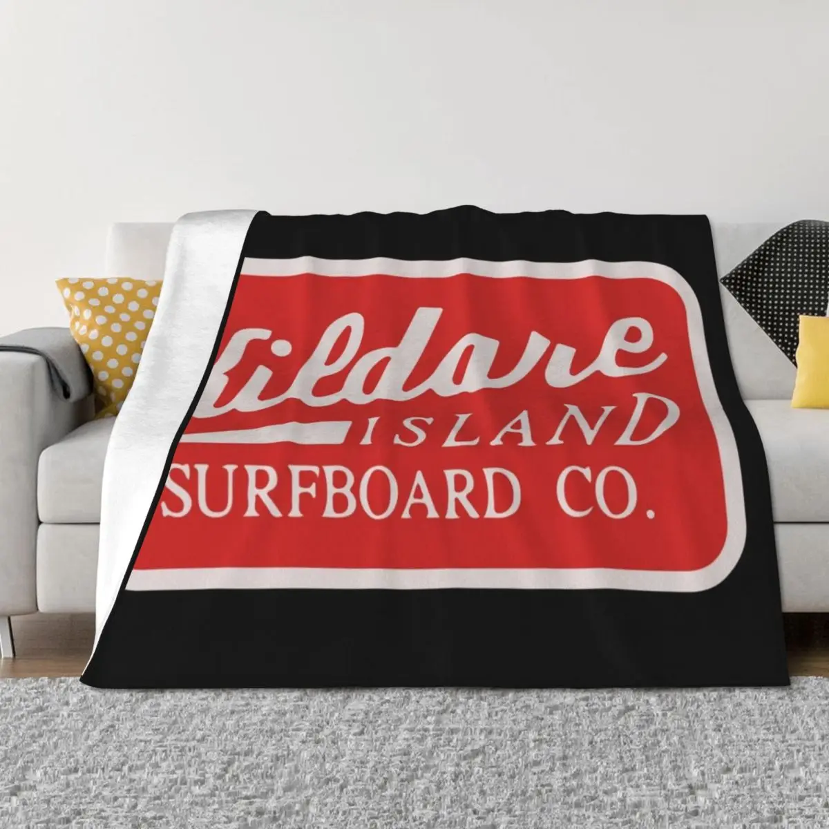 

Kildare Island Surf Throw Blanket Sofas Decorative Beds anime Stuffeds Blankets