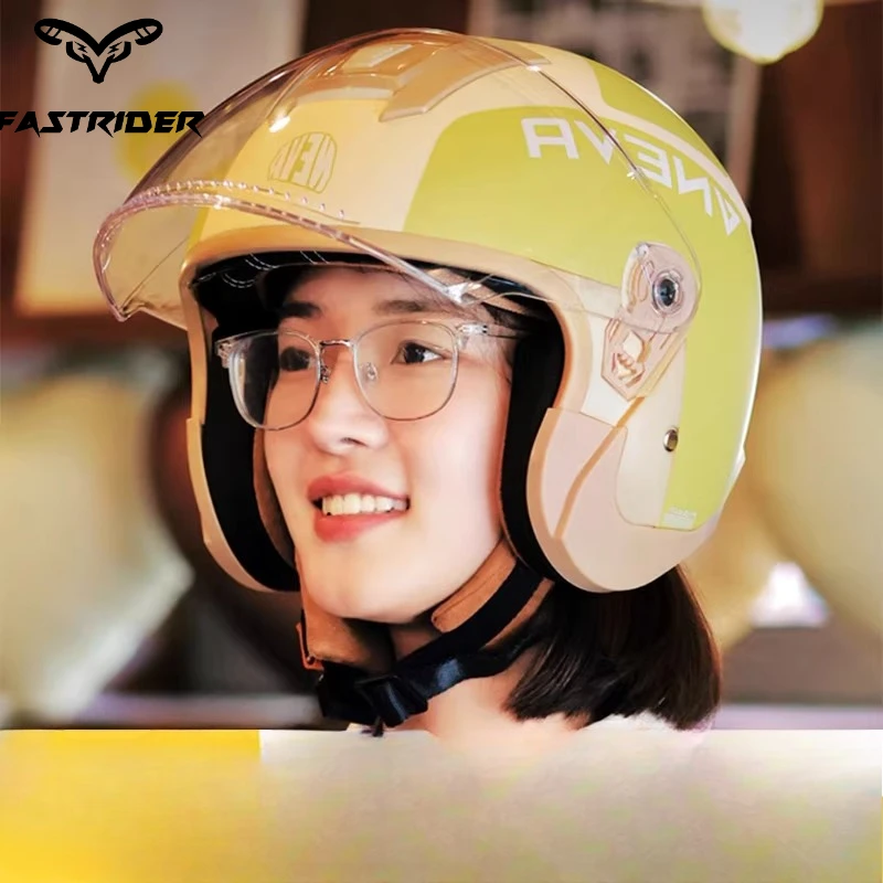 

Motorcycle Helmet Winter Women Double Lens Electric Vehicle Helmet Motorcycle Riding Equipment