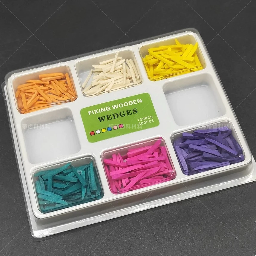 300pcs Laboratory Shaping Wedge Set - Wooden Wedges for Tooth Alignment and Gaps s