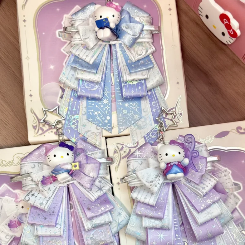 

Sanrio Hellokitty Constellation Study Series Hair Accessories Blind Box Toys Anime Hellokitty Bags Cute Pendant Lolita Decor Toy