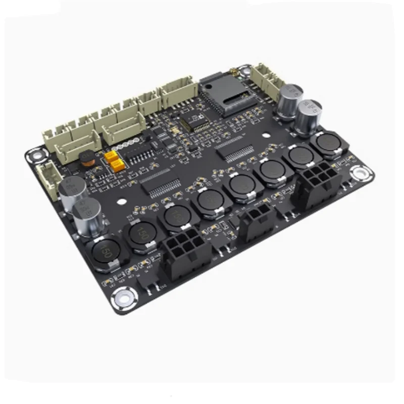AB53 ADAU1701 บลูทูธเครื่องขยายเสียง 5.0 4X30w รองรับ 4.0/2.1/2.0 สูงสุด 120W Qualcomm Bluetooth 5.0 ชิปเสียงไฮไฟ