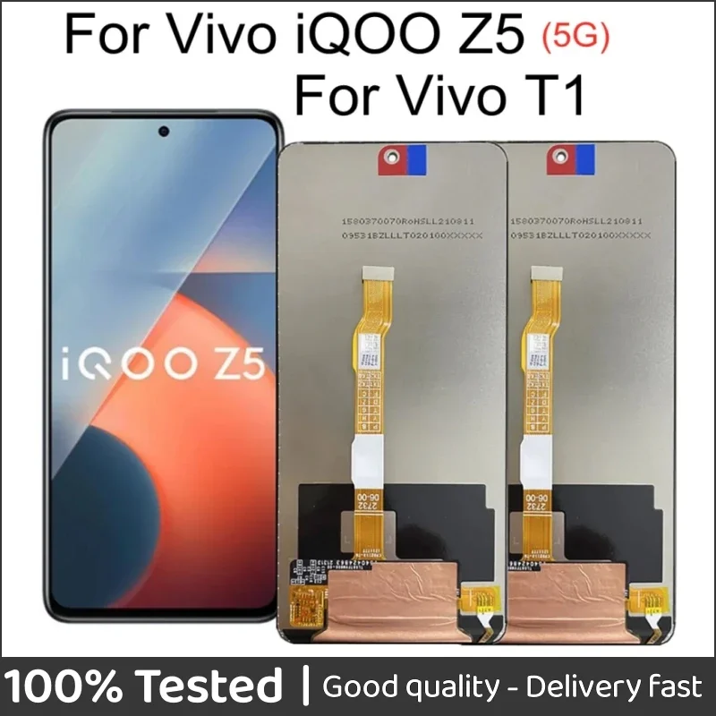 

6.67" LCD For Vivo IQOO Z5 5G LCD Display Touch Screen Assembly Replacement For Vivo T1 LCD Display