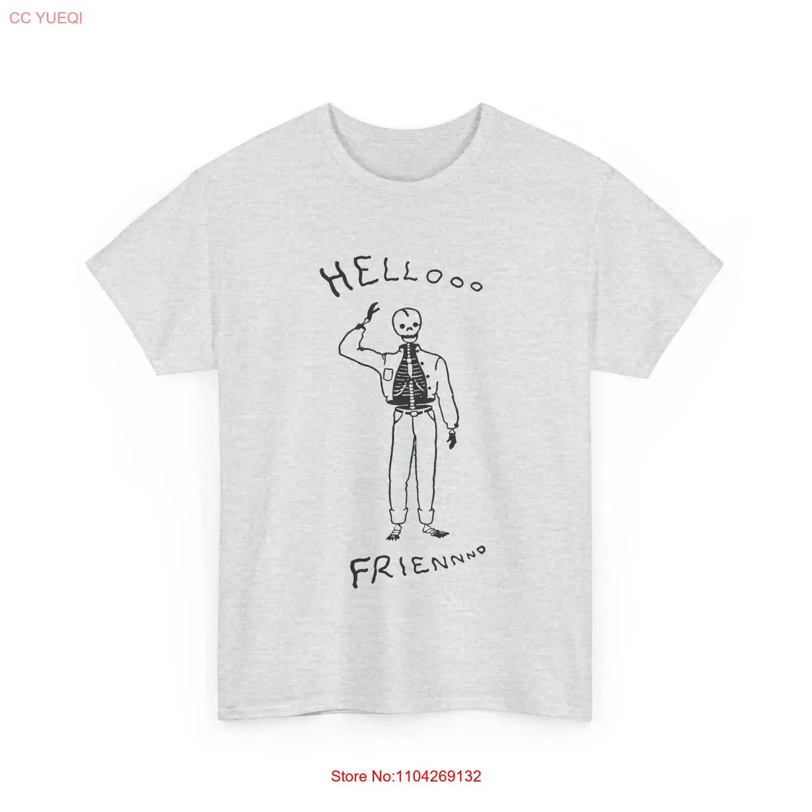 1953 the friendly skeleton from albuquerque journal reproduction T Shirt vintage Washed Breathable designer clothes Stylish