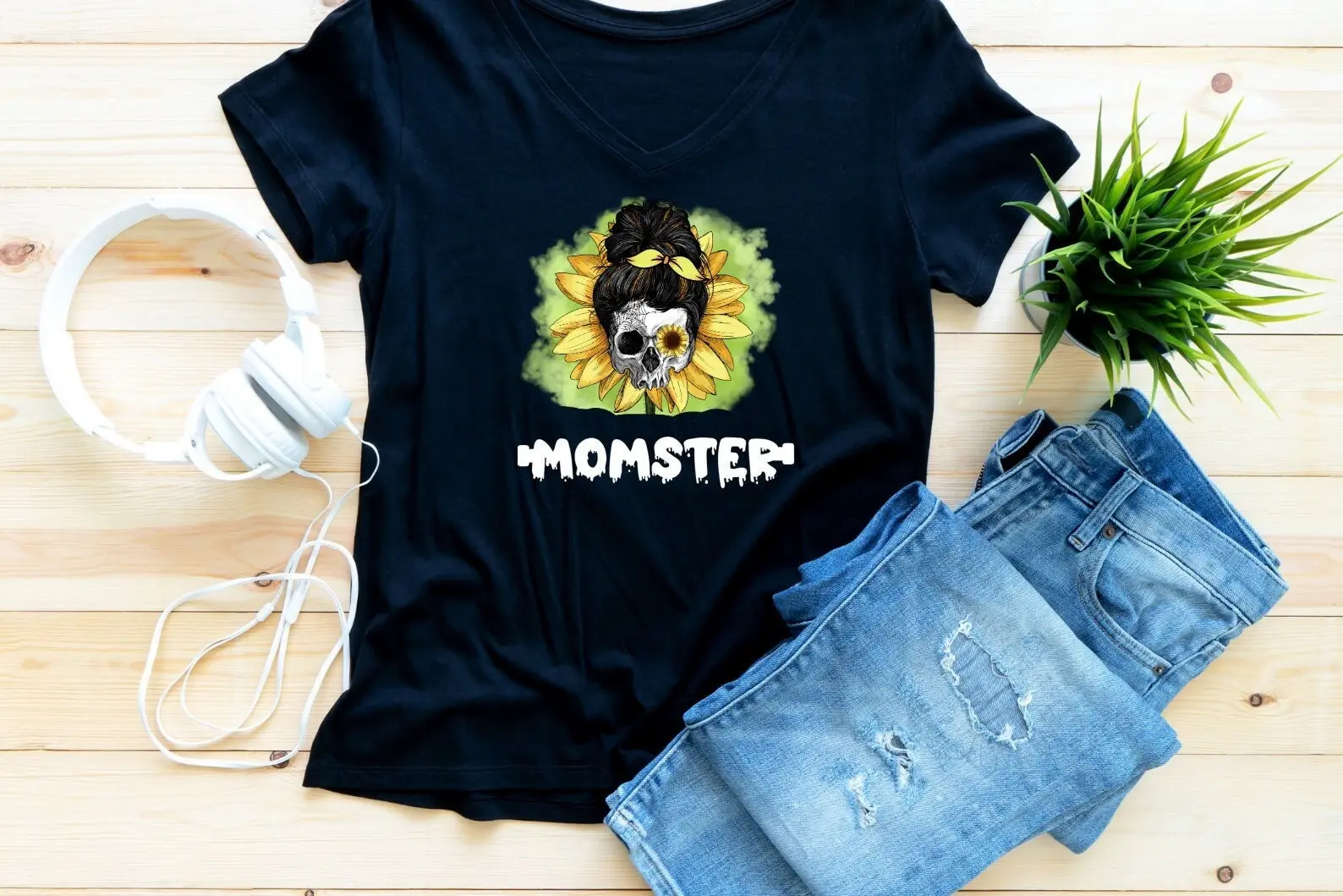 Momster Halloween Sweat T Shirt Mom For Women Crewneck Sweater Family Party