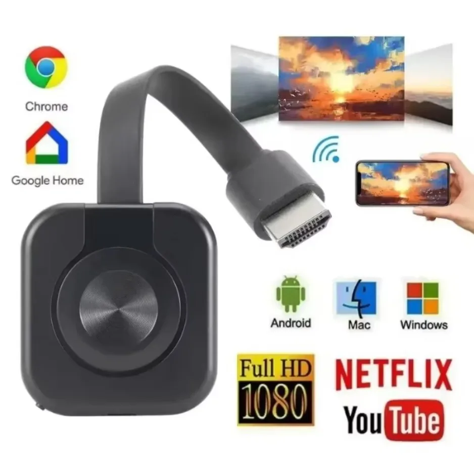 ‌WiFi Receiver Audio Video Transmitter Phone Projector HDMI ‌Mirror‌ Screen Display Adapter For iOS Android PC TV Receiver‌ view 2