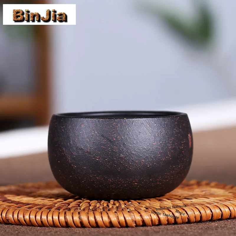 BAEJORIA 2pc/lot Yixing Zisha Plum Blossom Teacup Retro Tea Bowl Cup For Tea Tea-tasting Personal Cup Chazhan Master Cups 50ml